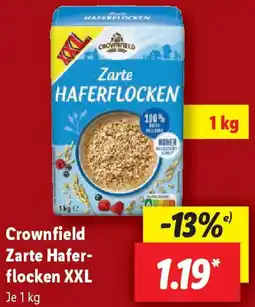 Lidl Crownfield Zarte Haferflocken XXL Angebot