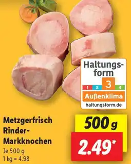 Lidl Metzgerfrisch Rinder Markknochen Angebot