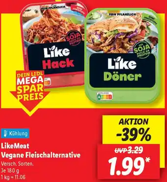 Lidl LikeMeat Vegane Fleischalternative Angebot