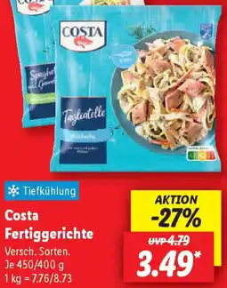 Lidl Costa Fertiggerichte Angebot