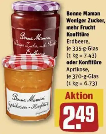 REWE Bonne Maman Weniger Zucker, mehr Frucht Konfitüre Angebot