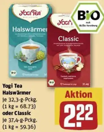 REWE Yogi Tea Halswärmer oder Classic Angebot