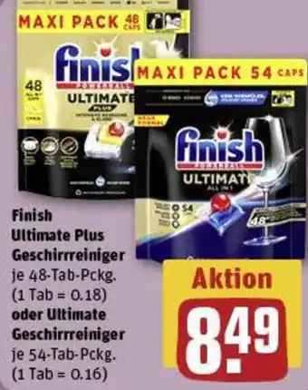 REWE Finish Ultimate Plus Geschirrreiniger oder Ultimate Geschirrreiniger Angebot