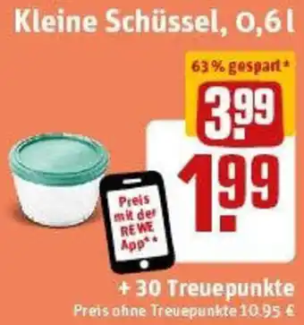 REWE Pyrex Kleine Schüssel, 0,6 l Angebot