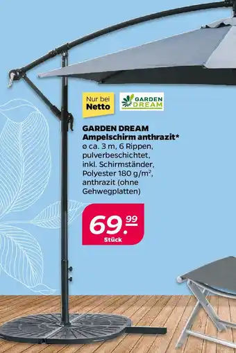 NETTO GARDEN DREAM Ampelschirm anthrazit Angebot