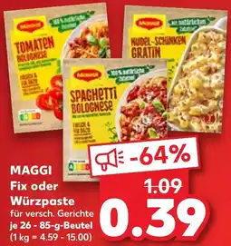 Kaufland MAGGI Fix oder Würzpaste Angebot