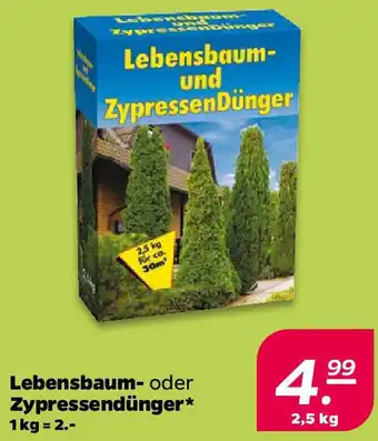 NETTO Lebensbaum- oder Zypressendünger Angebot