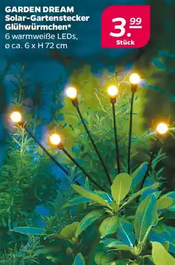 NETTO GARDEN DREAM Solar-Gartenstecker Glühwürmchen Angebot