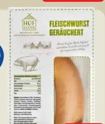 Edeka Hofglück Fleischwurst Geräuchert Angebot