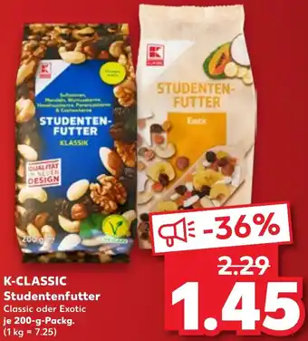 Kaufland K-CLASSIC Studentenfutter Angebot