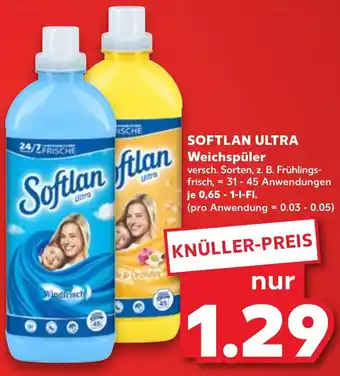 Kaufland SOFTLAN ULTRA Weichspüler Angebot