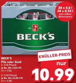 Kaufland BECK'S Pils oder Gold Angebot