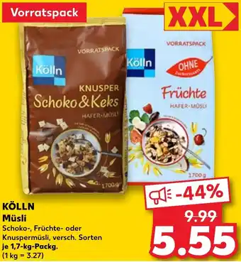 Kaufland KÖLLN Müsli Angebot