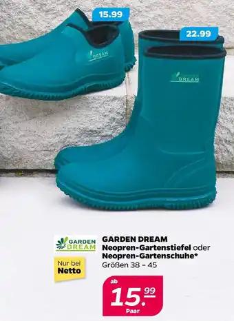 NETTO GARDEN DREAM Neopren-Gartenstiefel oder Neopren-Gartenschuhe Angebot