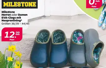 NETTO Milestone Herren oder Damen EVA-Clogs mit Neoprenlining Angebot