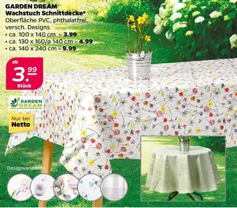 NETTO GARDEN DREAM Wachstuch Schnittdecke Angebot