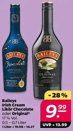 NETTO Baileys Irish Cream Likör Chocolate oder Original Angebot