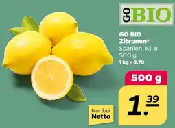 NETTO GO BIO Zitronen Angebot