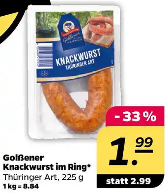 NETTO Golẞener Knackwurst im Ring Angebot