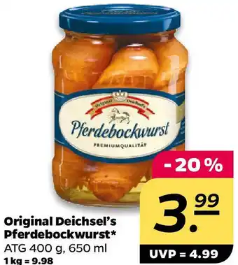 NETTO Original Deichsel's Pferdebockwurst Angebot