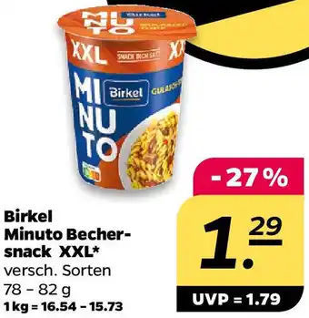 NETTO Birkel Minuto Bechersnack XXL Angebot