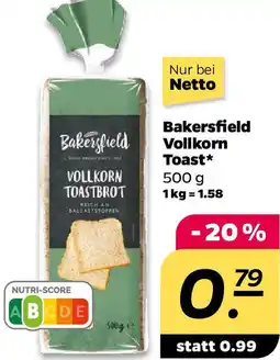 NETTO Bakersfield Vollkorn Toast Angebot