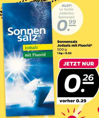 NETTO Sonnensalz Jodsalz mit Fluorid Angebot