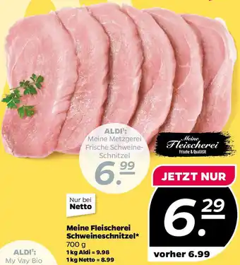 NETTO Meine Fleischerei Schweineschnitzel Angebot