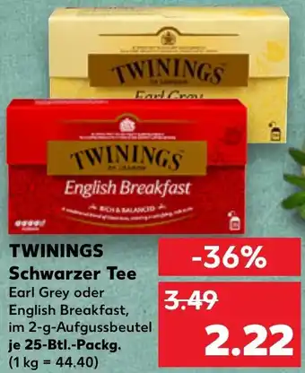 Kaufland TWININGS Schwarzer Tee Angebot