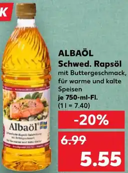 Kaufland ALBAÖL Schwed. Rapsöl Angebot