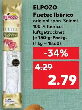 Kaufland ELPOZO Fuetec Ibérico Angebot