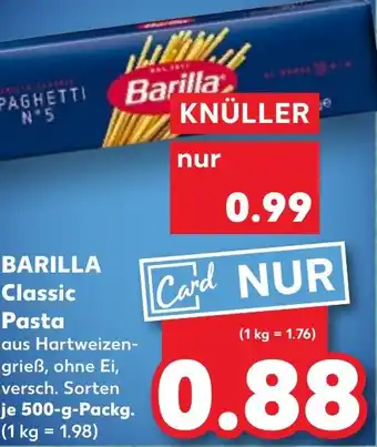 Kaufland BARILLA Classic Pasta Angebot