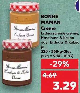 Kaufland BONNE MAMAN Creme Angebot