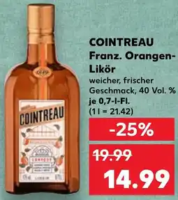 Kaufland COINTREAU Franz. Orangen Likör Angebot