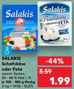 Kaufland SALAKIS Schafskäse oder Feta Angebot