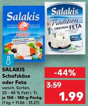 Kaufland SALAKIS Schafskäse oder Feta Angebot