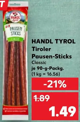 Kaufland HANDL TYROL Tiroler Pausen-Sticks Angebot