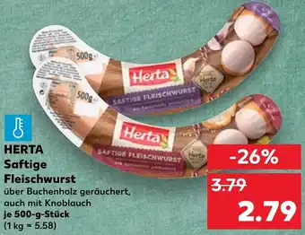 Kaufland HERTA Saftige Fleischwurst Angebot