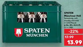 Kaufland SPATEN Münchner Hell Angebot