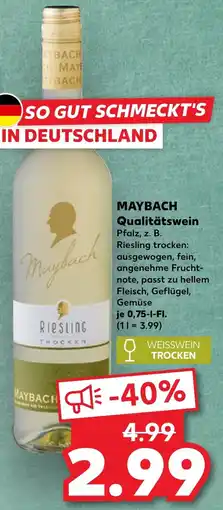 Kaufland MAYBACH Qualitätswein Angebot