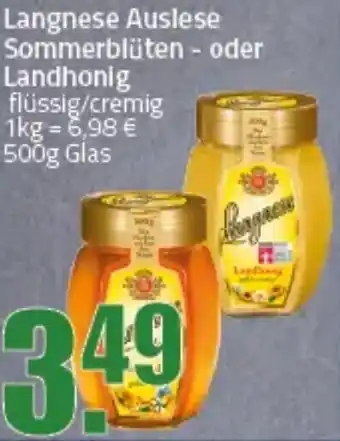 Ihr Frischmarkt Langnese Auslese Sommerblüten - oder Landhonig Angebot