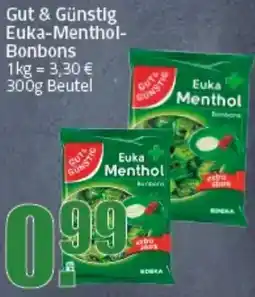 Ihr Frischmarkt Gut & Günstig Euka-Menthol Bonbons Angebot