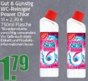 Ihr Frischmarkt Gut & Günstig WC-Reiniger Power Chlor Angebot