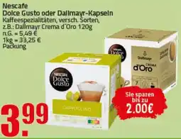 Ihr Frischmarkt Nescafe Dolce Gusto oder Dallmayr-Kapseln Angebot