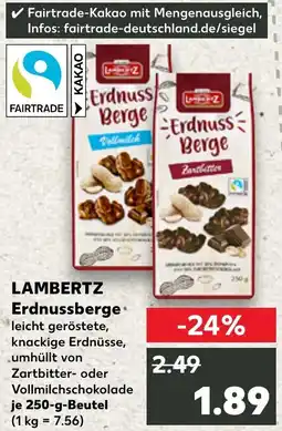 Kaufland LAMBERTZ Erdnussberge Angebot