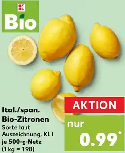 Kaufland Ital./span. Bio-Zitronen Angebot