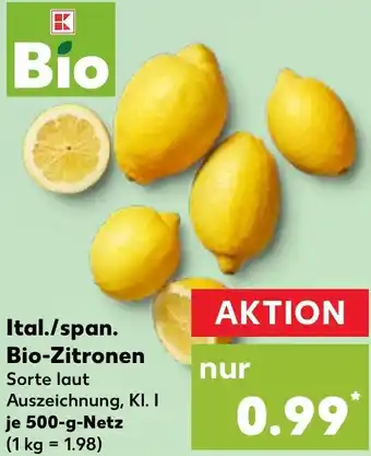 Kaufland Ital./span. Bio-Zitronen Angebot