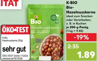 Kaufland K-BIO Bio-Haselnusskerne Angebot