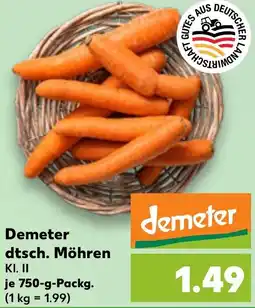 Kaufland Demeter dtsch. Möhren Angebot