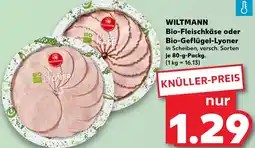 Kaufland WILTMANN Bio-Fleischkäse oder Bio-Geflügel-Lyoner Angebot